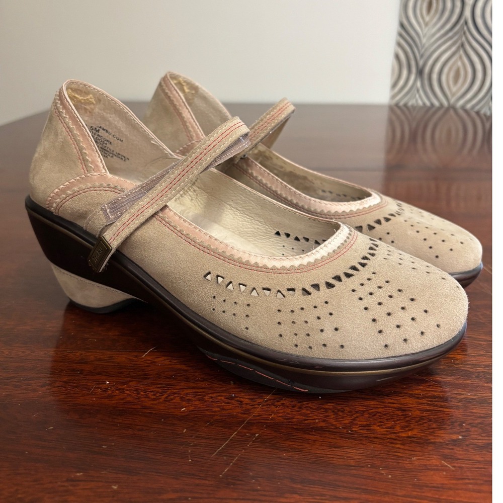 Jambu Womens Lido Encore Mary Jane Sport Wedge Shoes 8.5 Comfort Casual Work